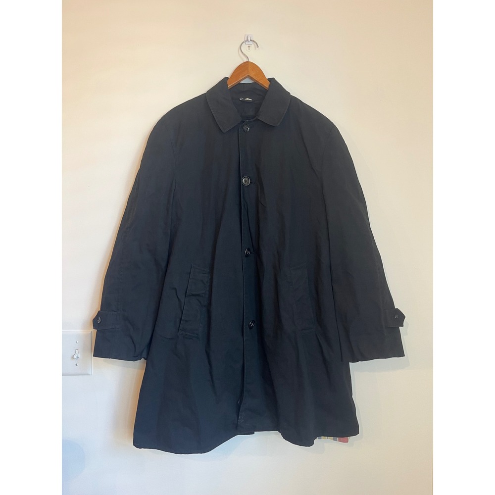 Mens Parker For Smiling‎ In The Rain Coat Black R-38 Lined Jacket Japan